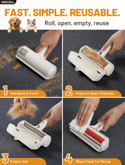 Pet Hair Remover Roller, Reusable Lint Roller for Dog and Cat Hair