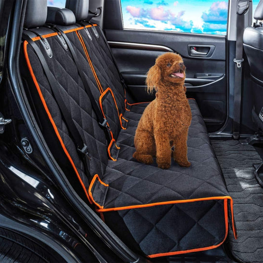 Car Seat Protector, 52” X 50“ for for Familay Car & Regular Suvs, 600D Heavy Duty Car Seat Cover Waterproof Dog Car Seat Cover for Back Seat, Scratch Proof Nonslip Seat Cover for Dogs in Car