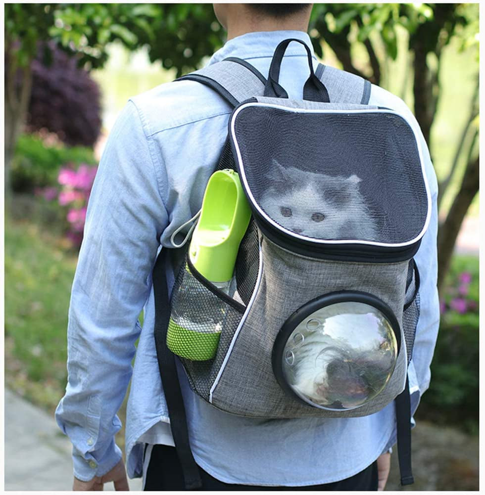 Portable Dog Water Bottle with Food Container Dishwasher Safe-Green