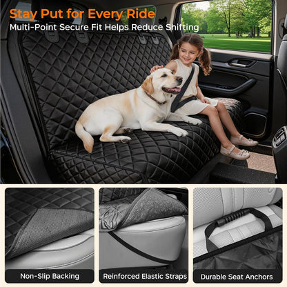 Dog Car Seat Cover for Back Seat, Waterproof Car Seat Protector