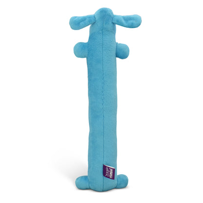 Plush Smiling Dog Toy with Squeaker, Medium Size