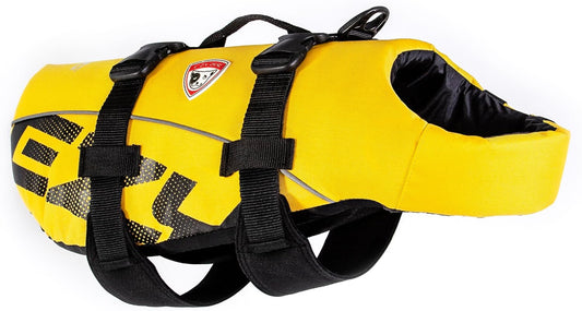 DFD Dog Life Jacket, Dog Life Vest for Swimming - Medium, Yellow