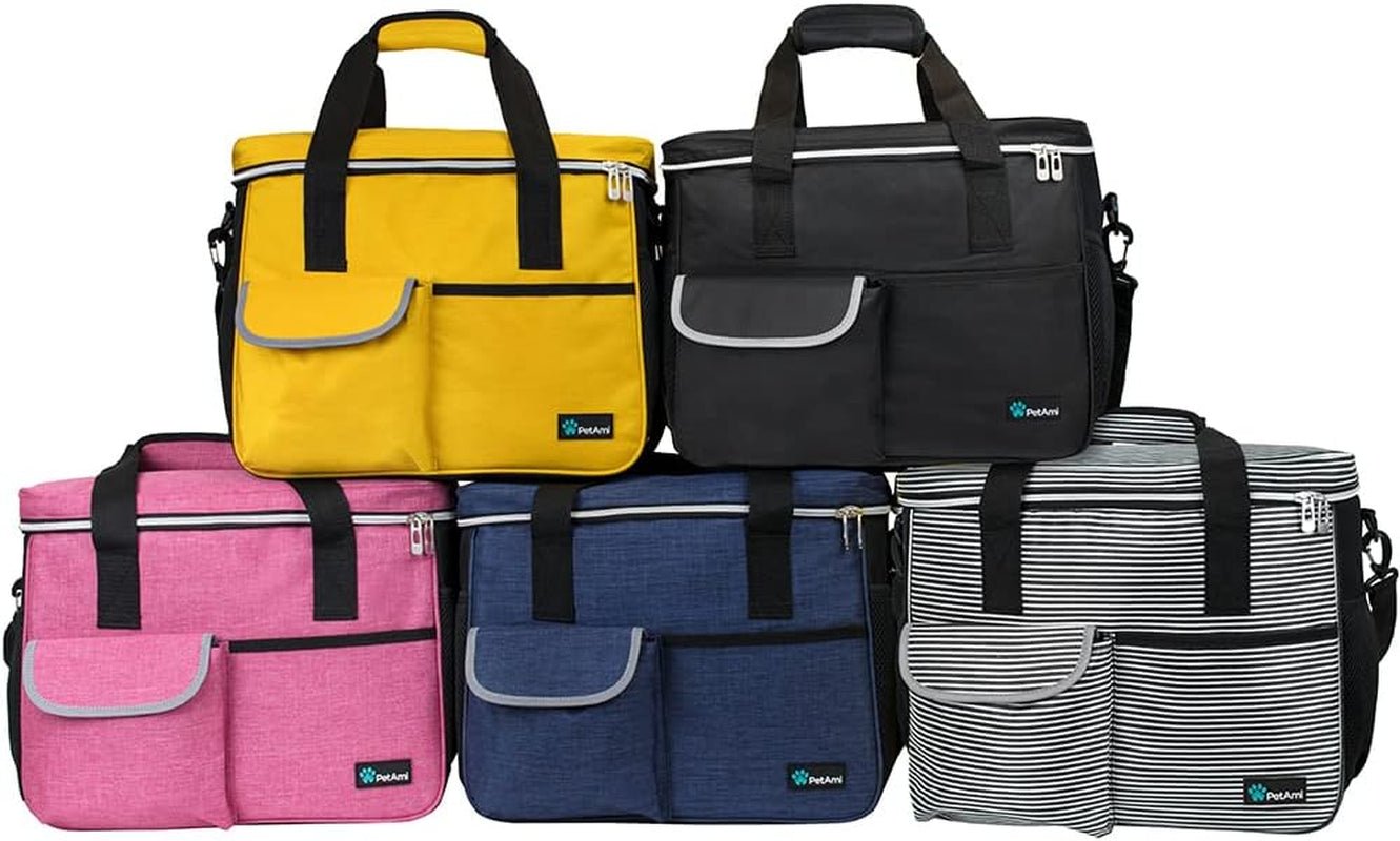 Dog Travel Bag Organizer, Pet Supplies Diaper Tote, Yellow Medium