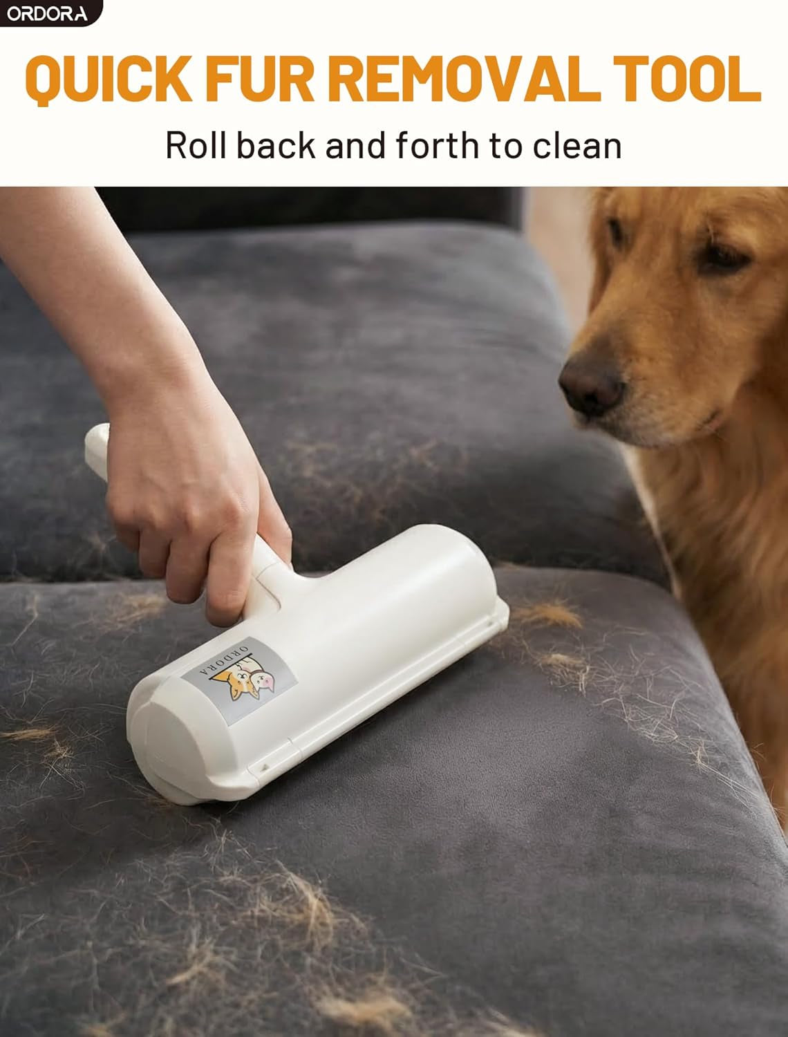 Pet Hair Remover Roller, Reusable Lint Roller for Dog and Cat Hair