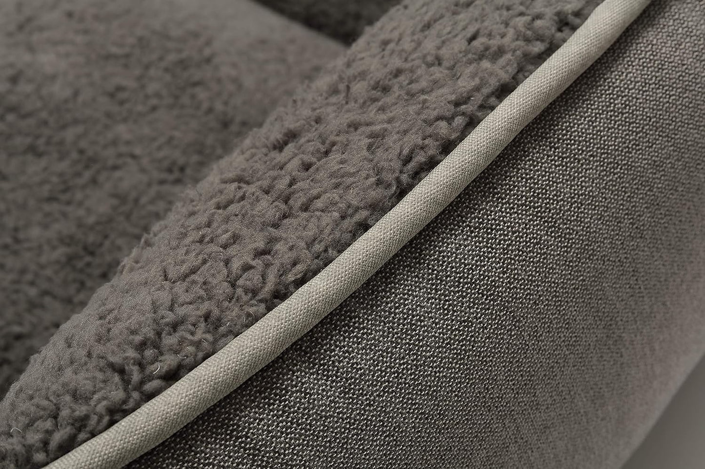 Rectangle Dog Bed Dog Beds for Small Dog Medium Dog Large Dog Washable Sleep Warm Dog Bed with Anti-Slip Bottom (Medium, Grey)
